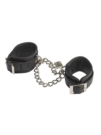 Lux Fetish Leatherette Cuffs Heavy Duty