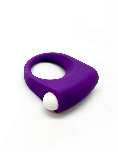 Wooomy Puggle Vibrating Ring with Bullet - Purple